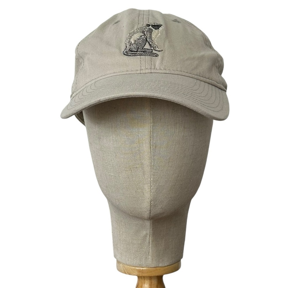 NEW Gear for Sports Nevis W.I. Khaki Baseball Hat Embroidered Monkey One‎ Size